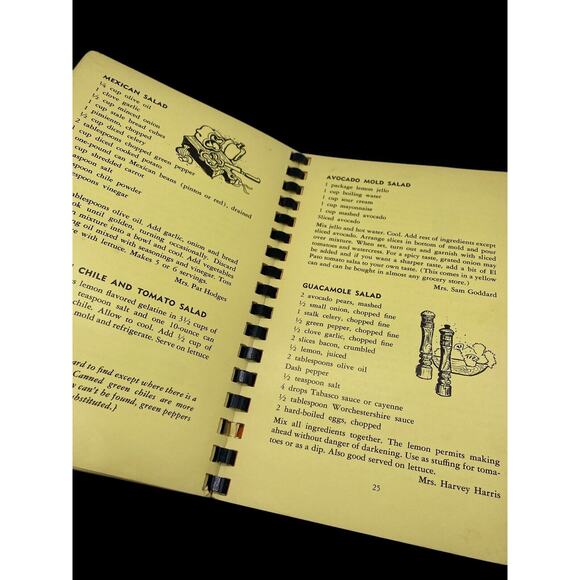 Hon Dah A La Fiesta Cook Book Vintage Spiral Bound Mexican Recipes April 1968 - Picture 8 of 9